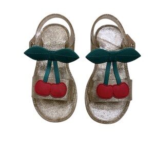 Carter’s Cherry Jelly Golden Sandals Toddler Girl Size 9